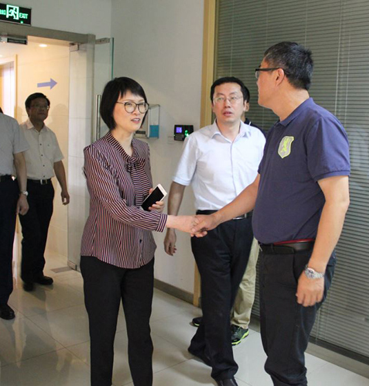 Vice Mayor Gao Yaguang and his team visit and research JUNSHINE